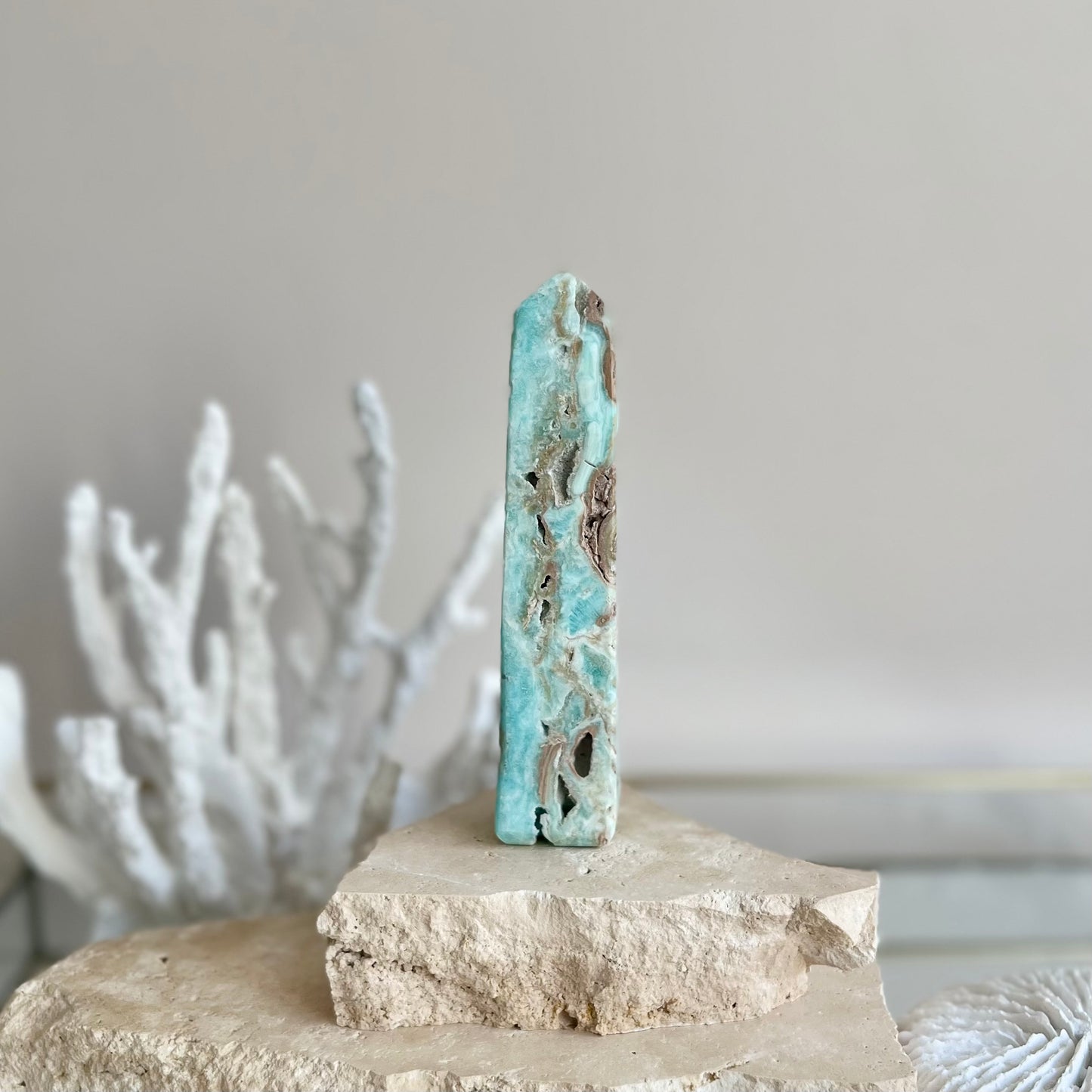 Blue Aragonite Tower #2