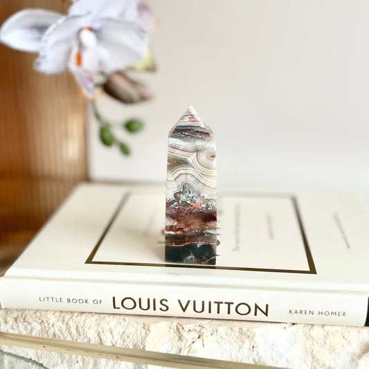 Mexican Lace Agate Tower #5