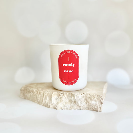 Candy Cane Christmas Candle