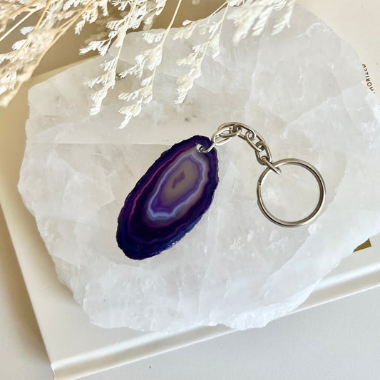 Agate Keyring #1