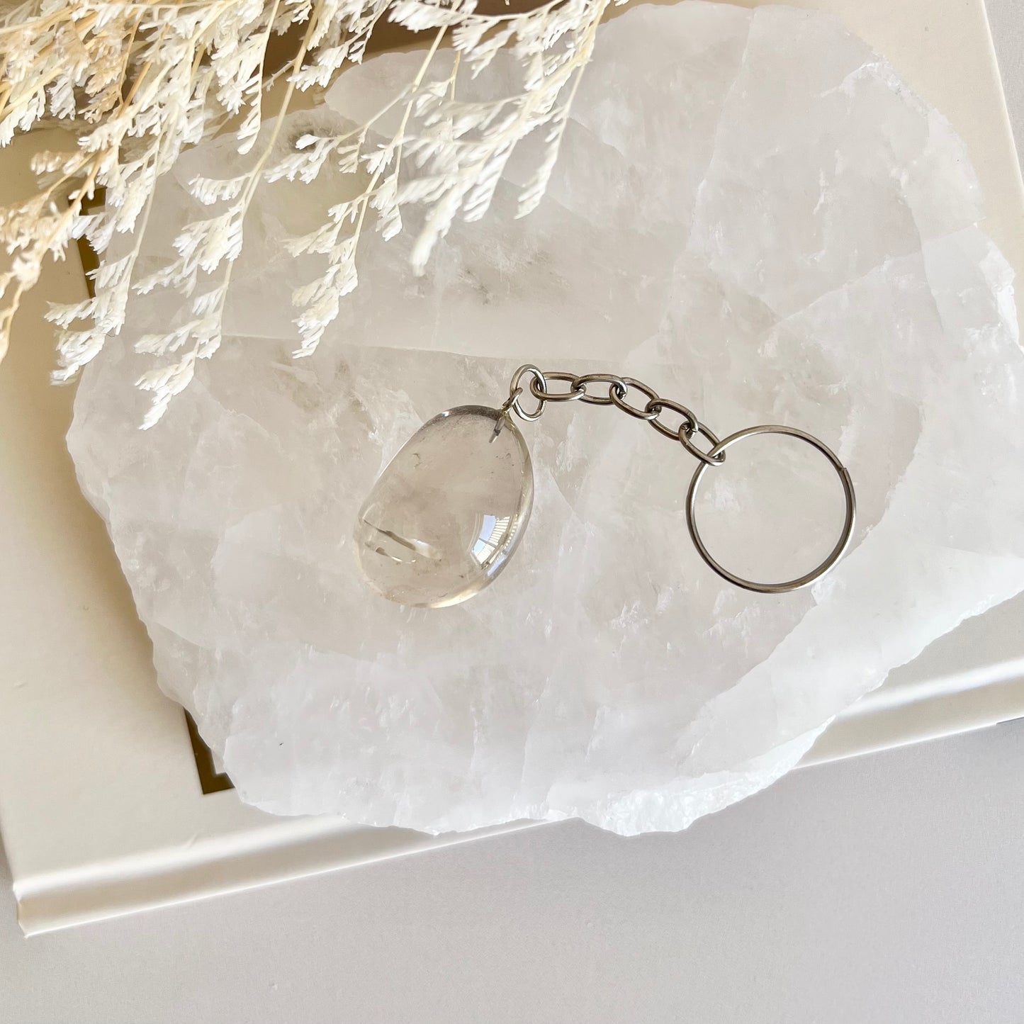 Smokey Quartz Keyring - Intuitively Chosen