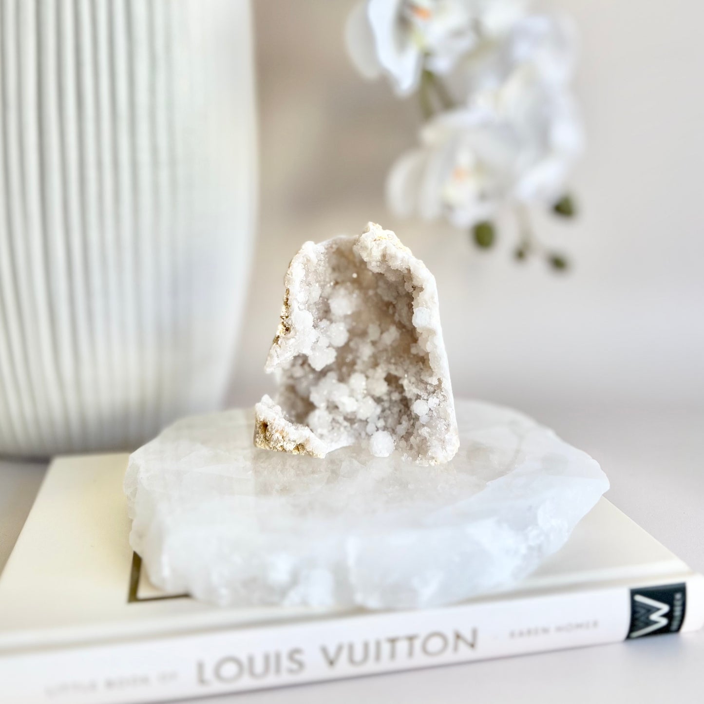 Clear Quartz Druzy Tower #6