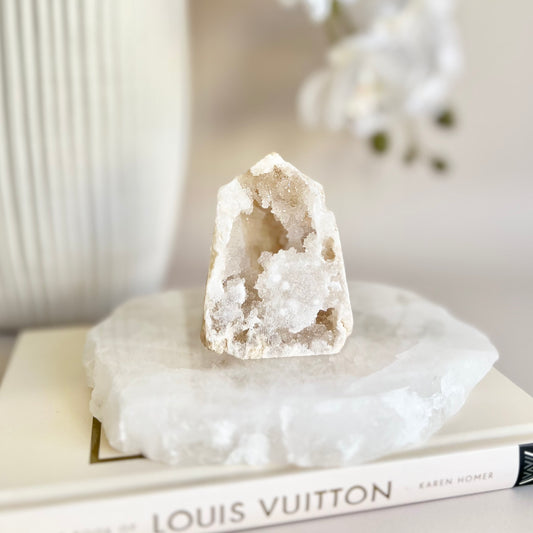 Clear Quartz Druzy Tower #5