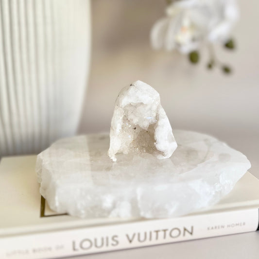 Clear Quartz Druzy Tower #2