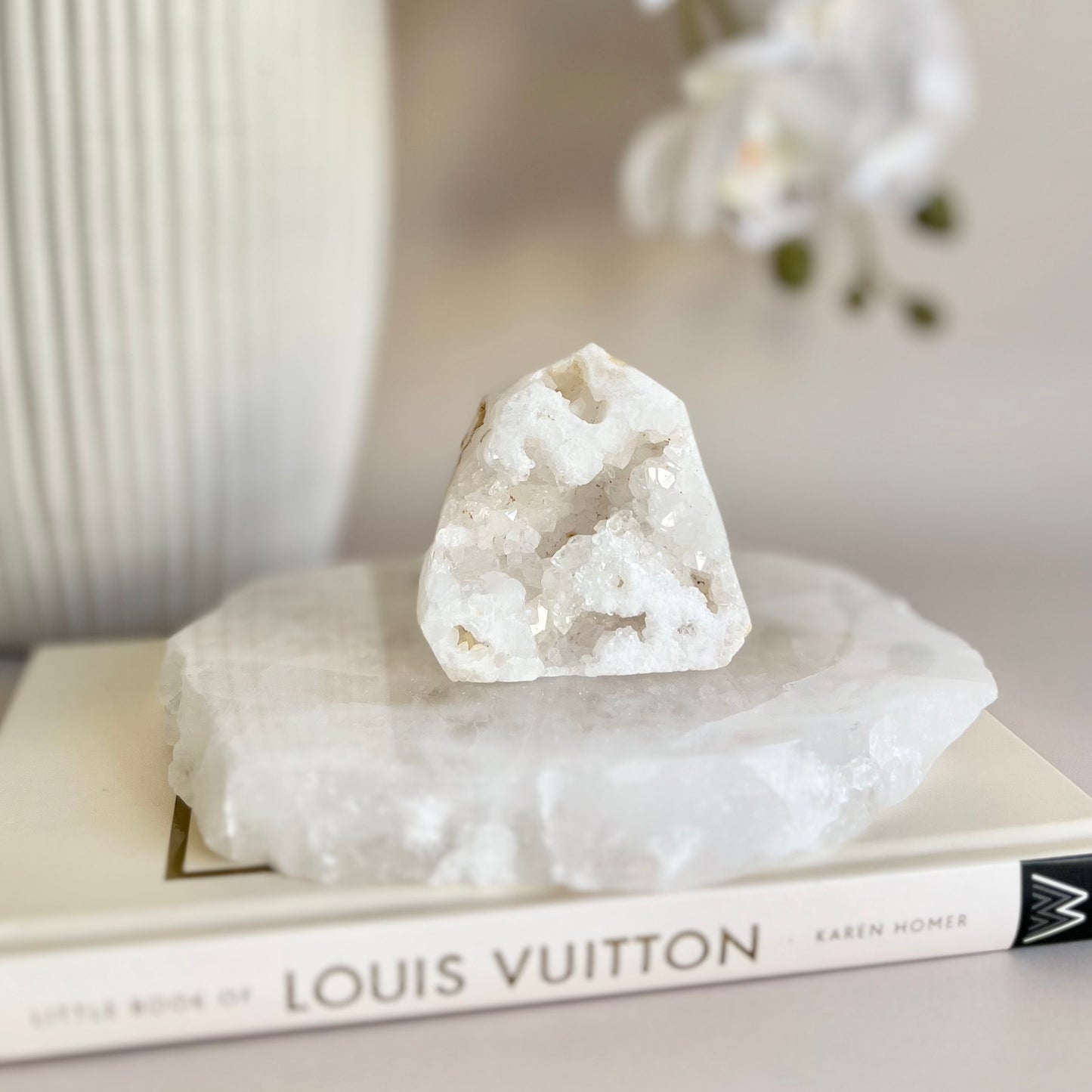 Clear Quartz Druzy Tower #1