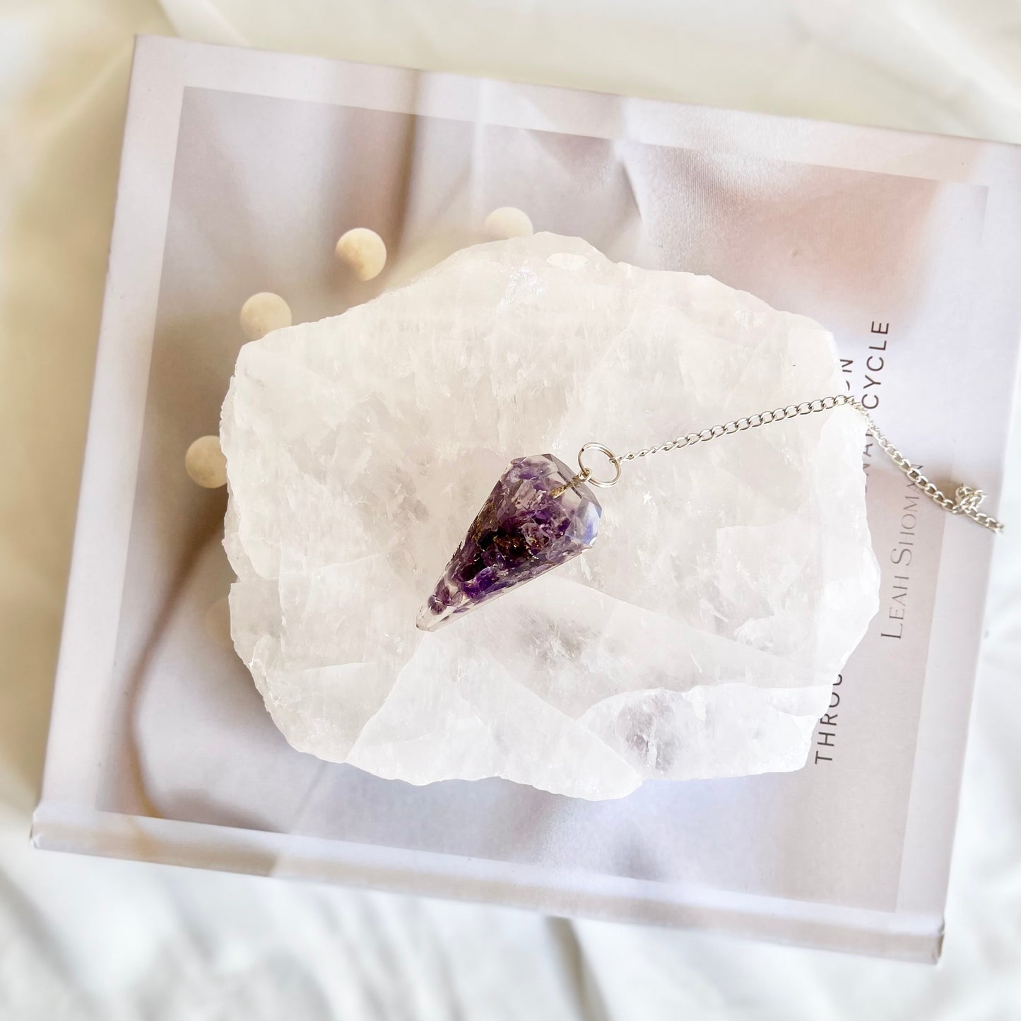 Amethyst Orgonite Pendulum