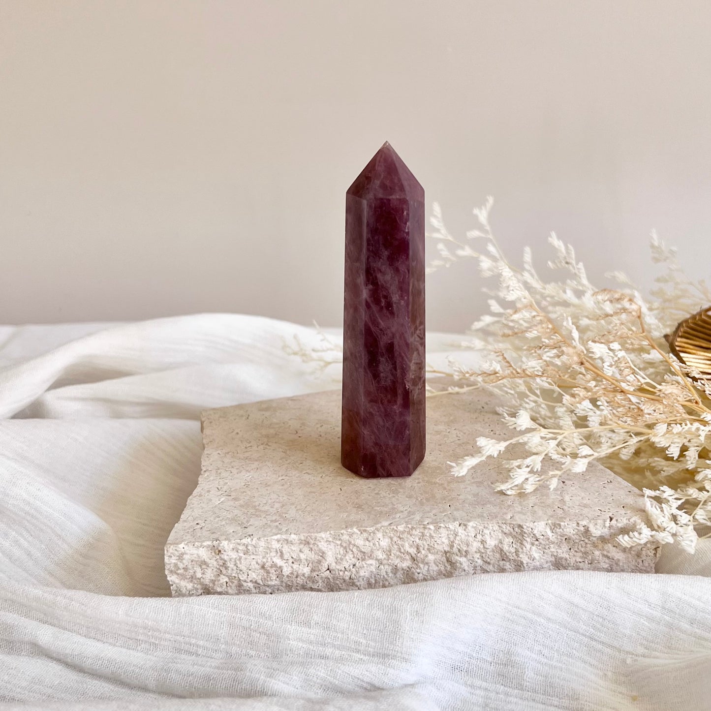 Lavender Rose Quartz Tower #4