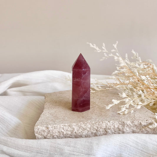 Lavender Rose Quartz Tower #5