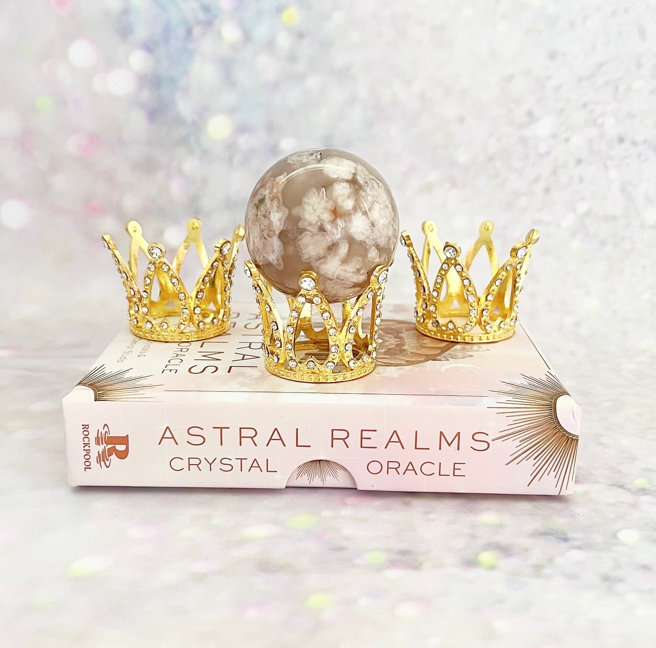 Crown Sphere Stand - Gold