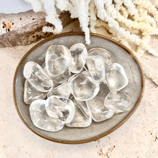 Clear Quartz Tumbles