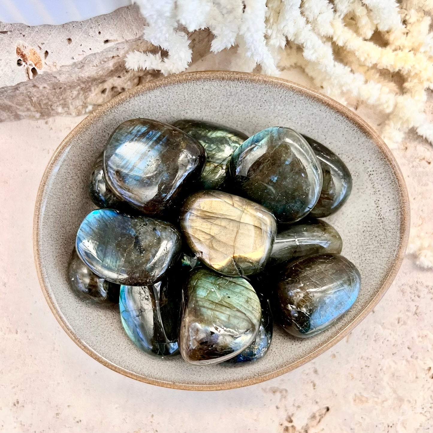 Labradorite Tumbles AA Grade