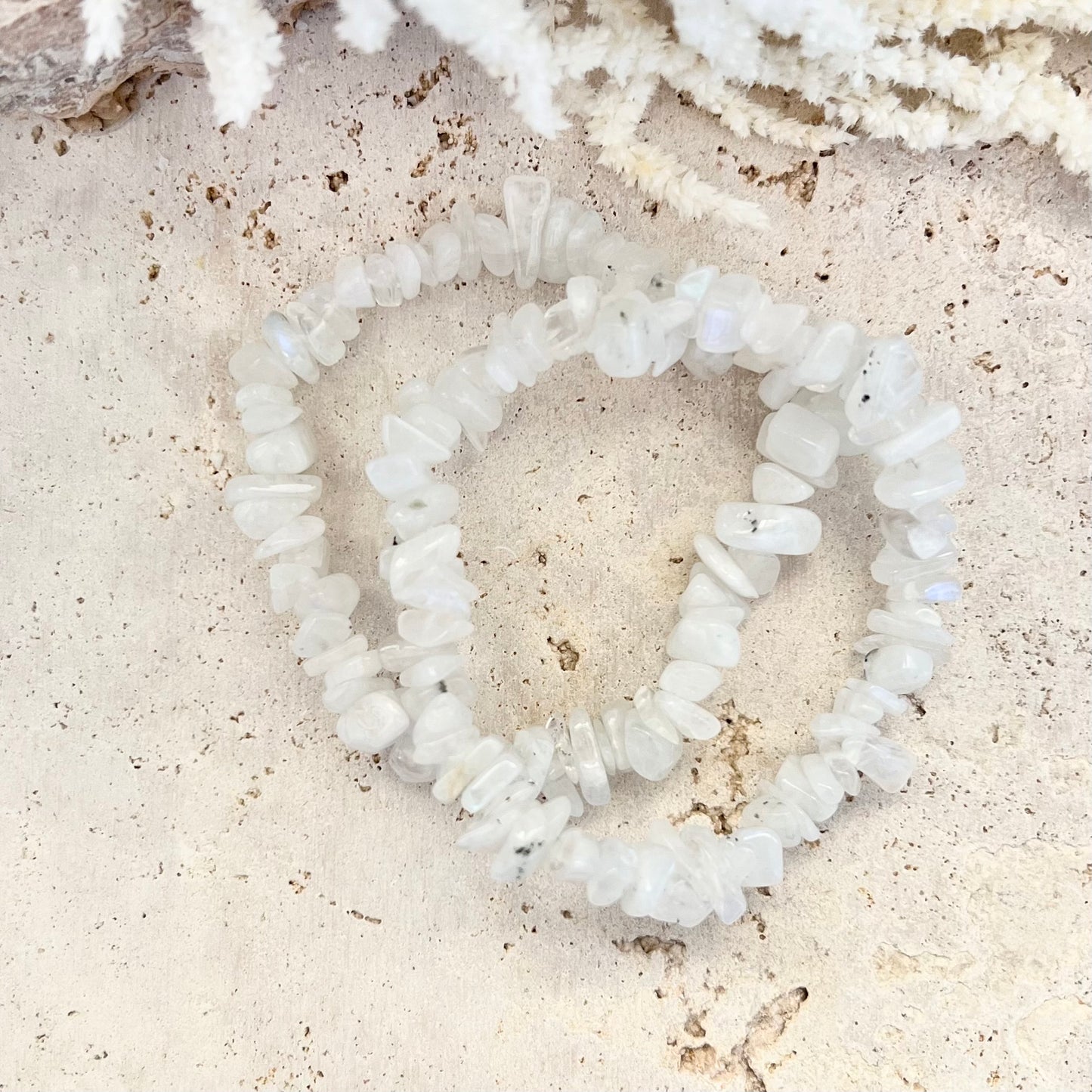 Moonstone Chip Bracelet