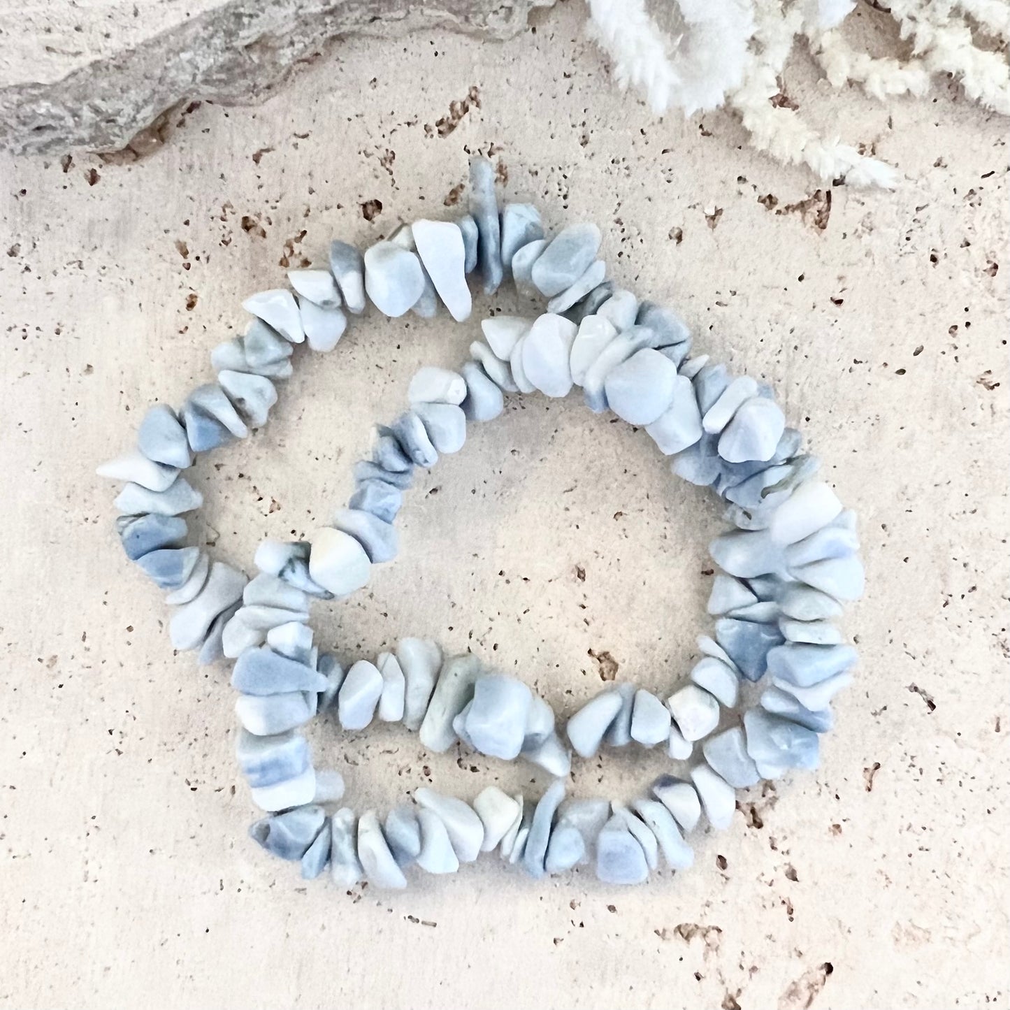 Blue Opal Chip Bracelet