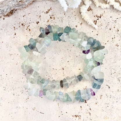 Fluorite Chip Bracelet