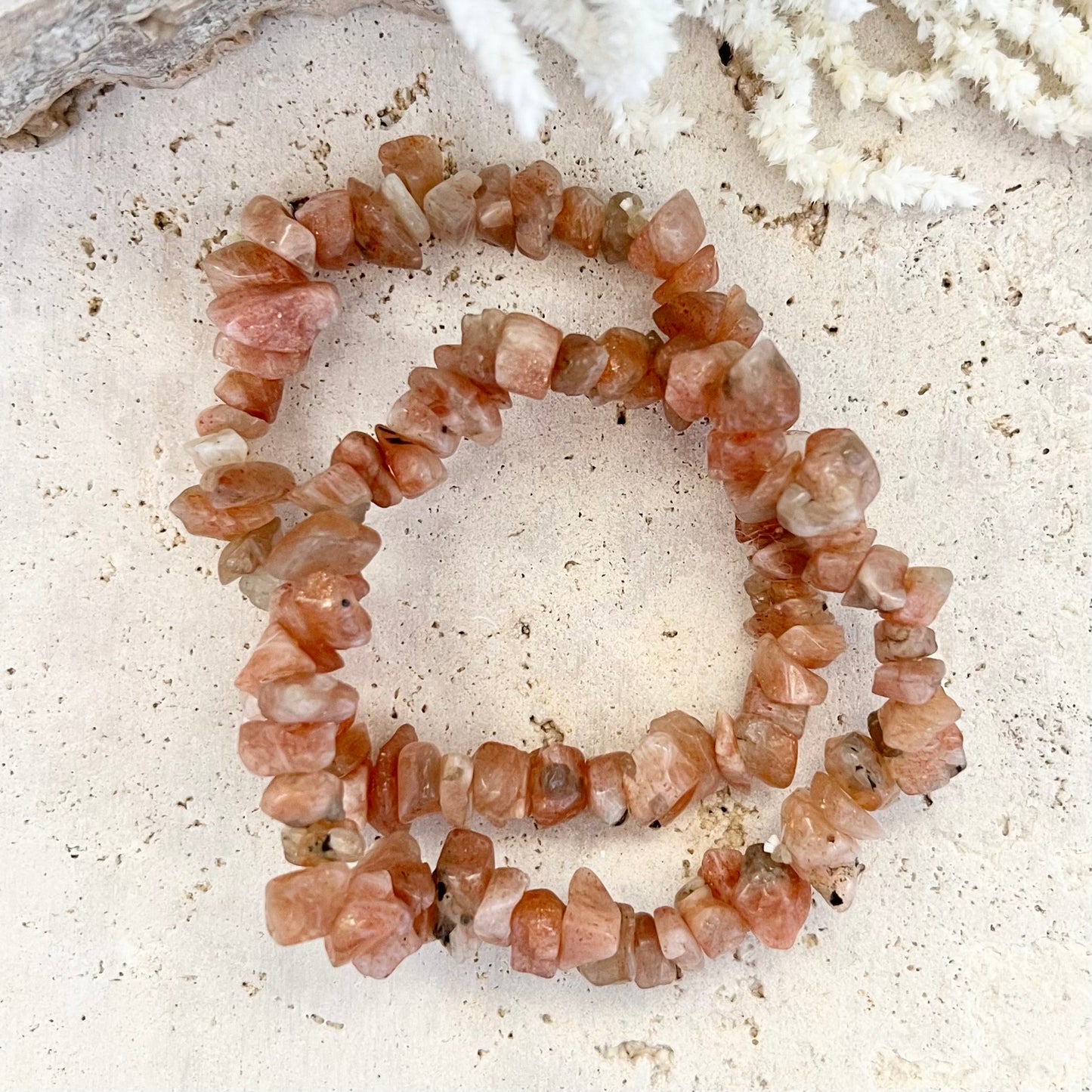 Sunstone Chip Bracelet