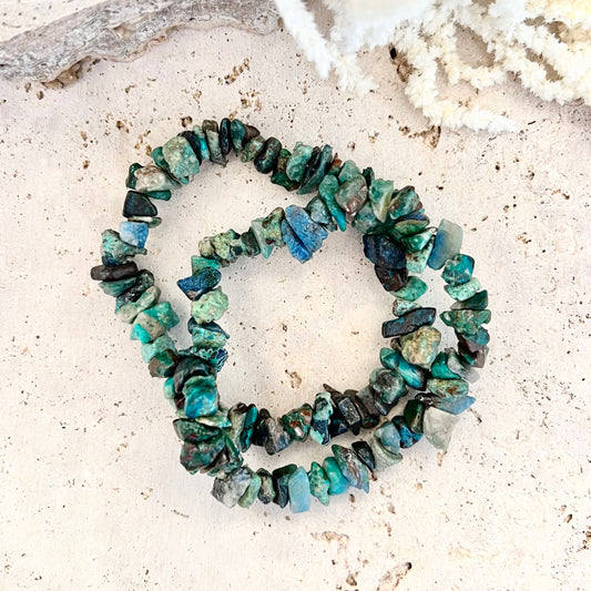 Chrysocolla Chip Bracelet