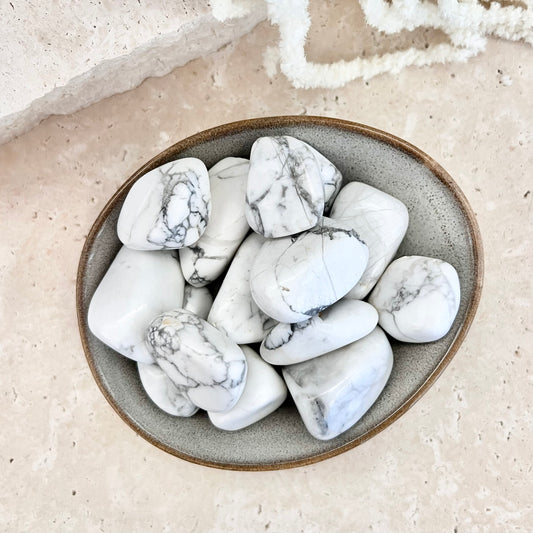 White Howlite Tumbles